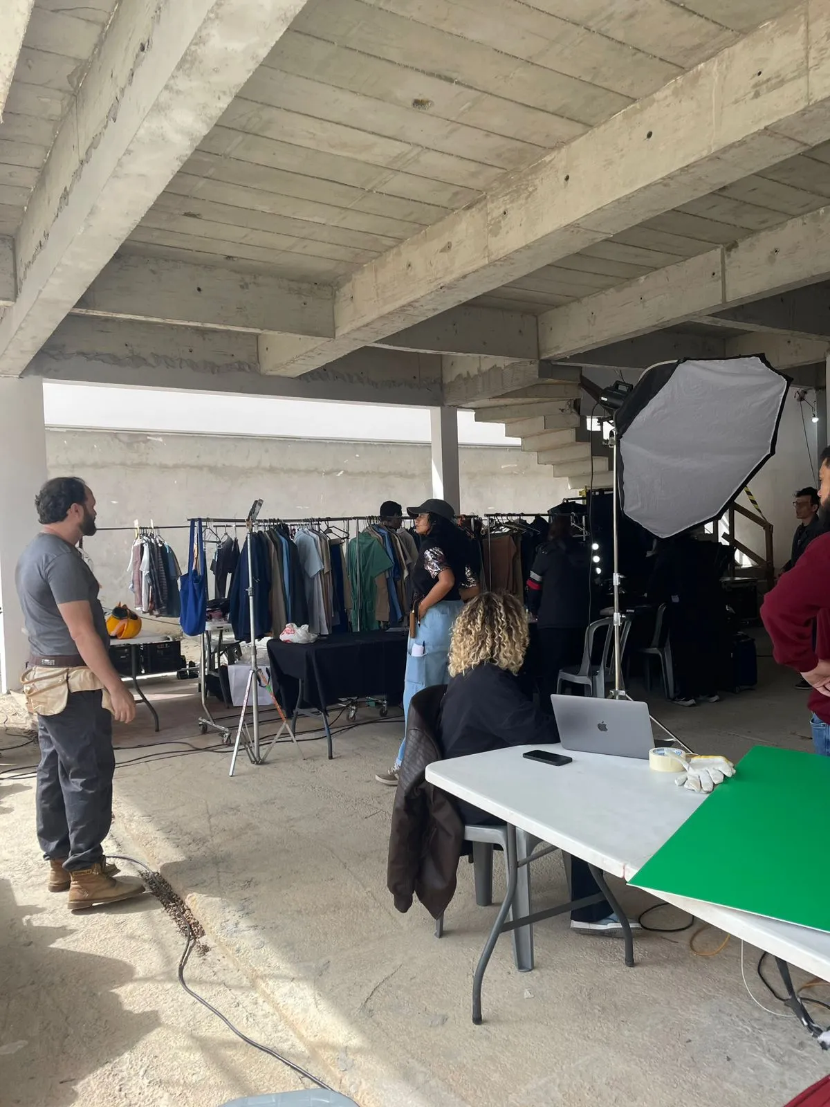 Filmagem externa com softbox